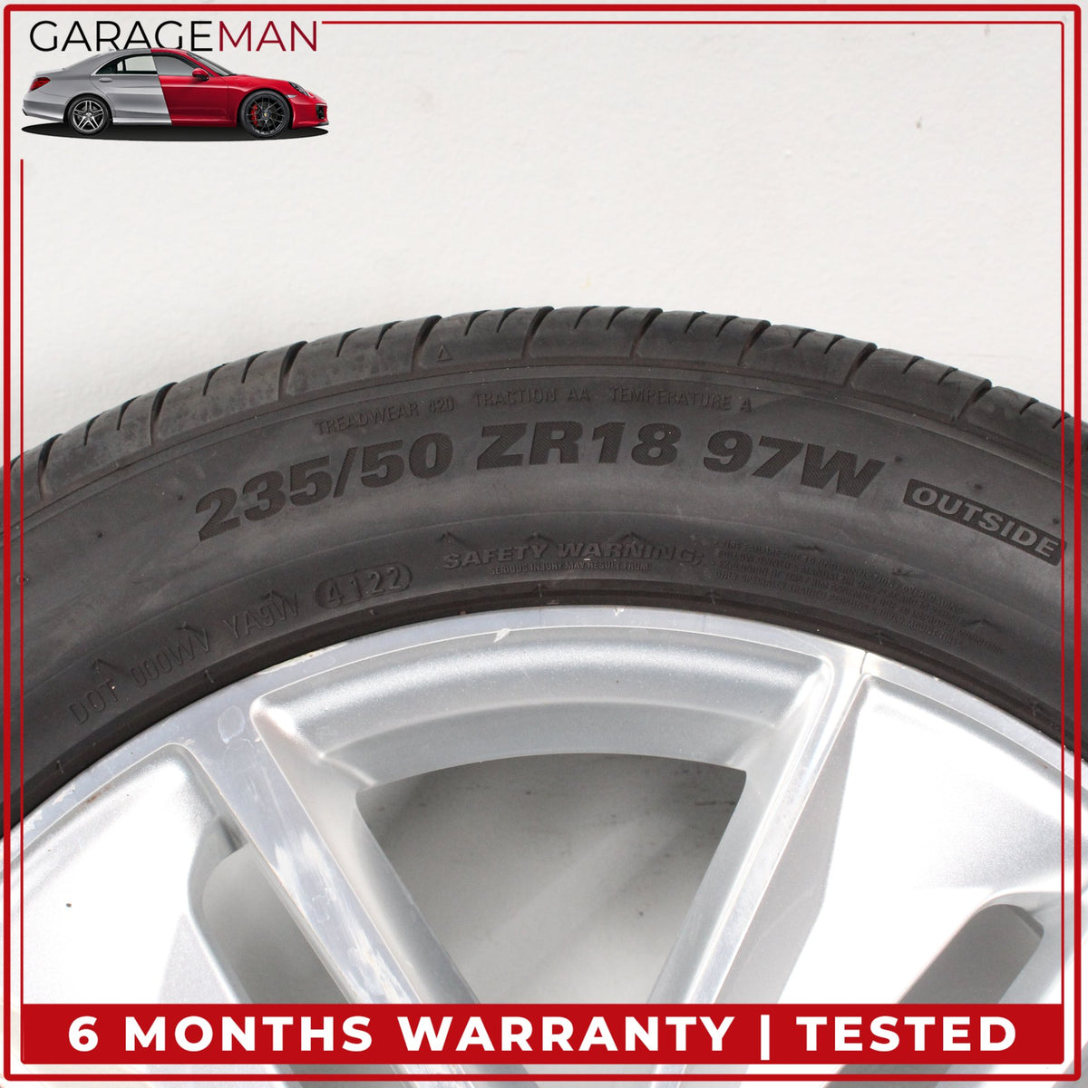 2016-2018 Audi Q3 Front or Rear Side Wheel Rim w/ Kumho Tire 7JX18H2 ET43 OEM