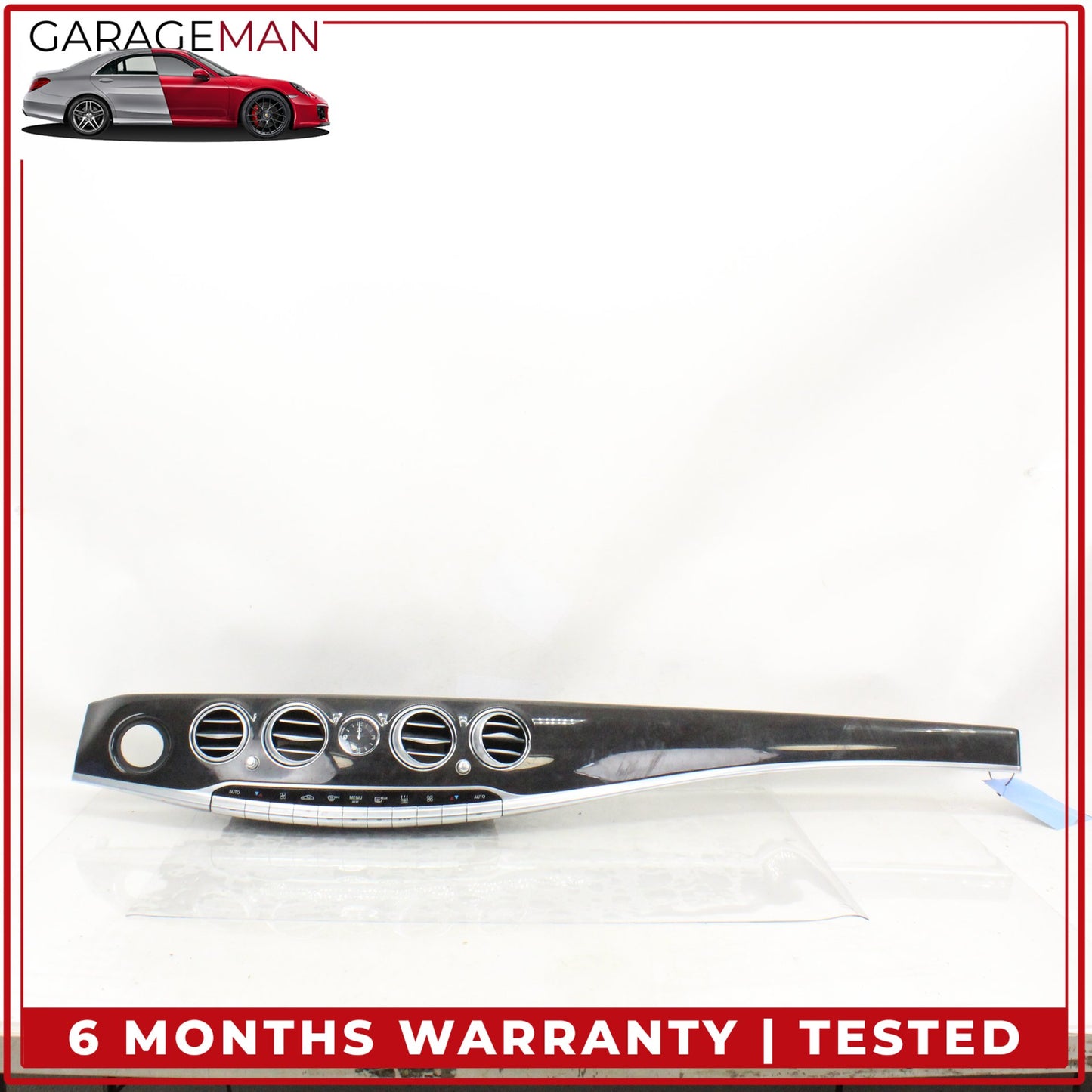 2014-2018 Mercedes W222 S550e Dash Trim w/ Air Vent & Climate Control Panel OEM