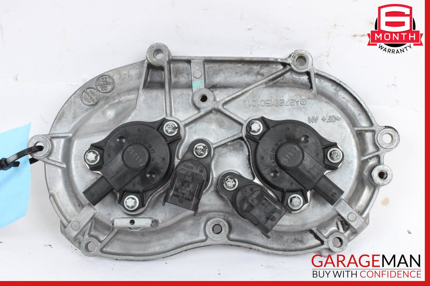 2005-2013 Mercedes W209 CLK350 Front Right Engine Timing Chain Cover Plate OEM