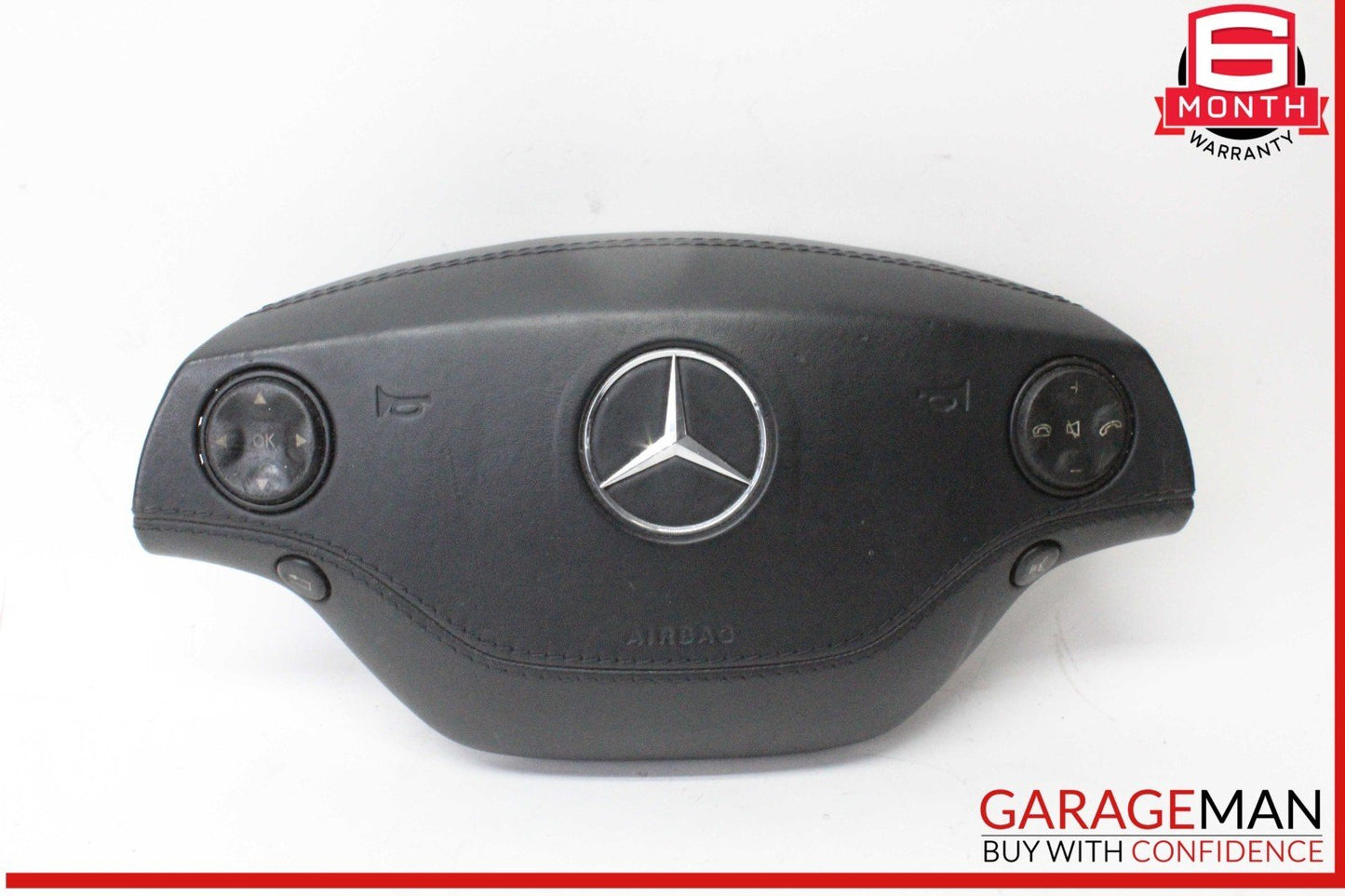 07-10 Mercedes W221 S550 CL550 Steering Wheel Airbag Air Bag Assembly Black OEM