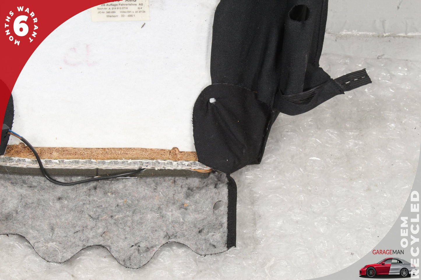 2006-2011 Mercedes W219 CLS63 AMG Front Left or Right Top Upper Seat Cushion OEM