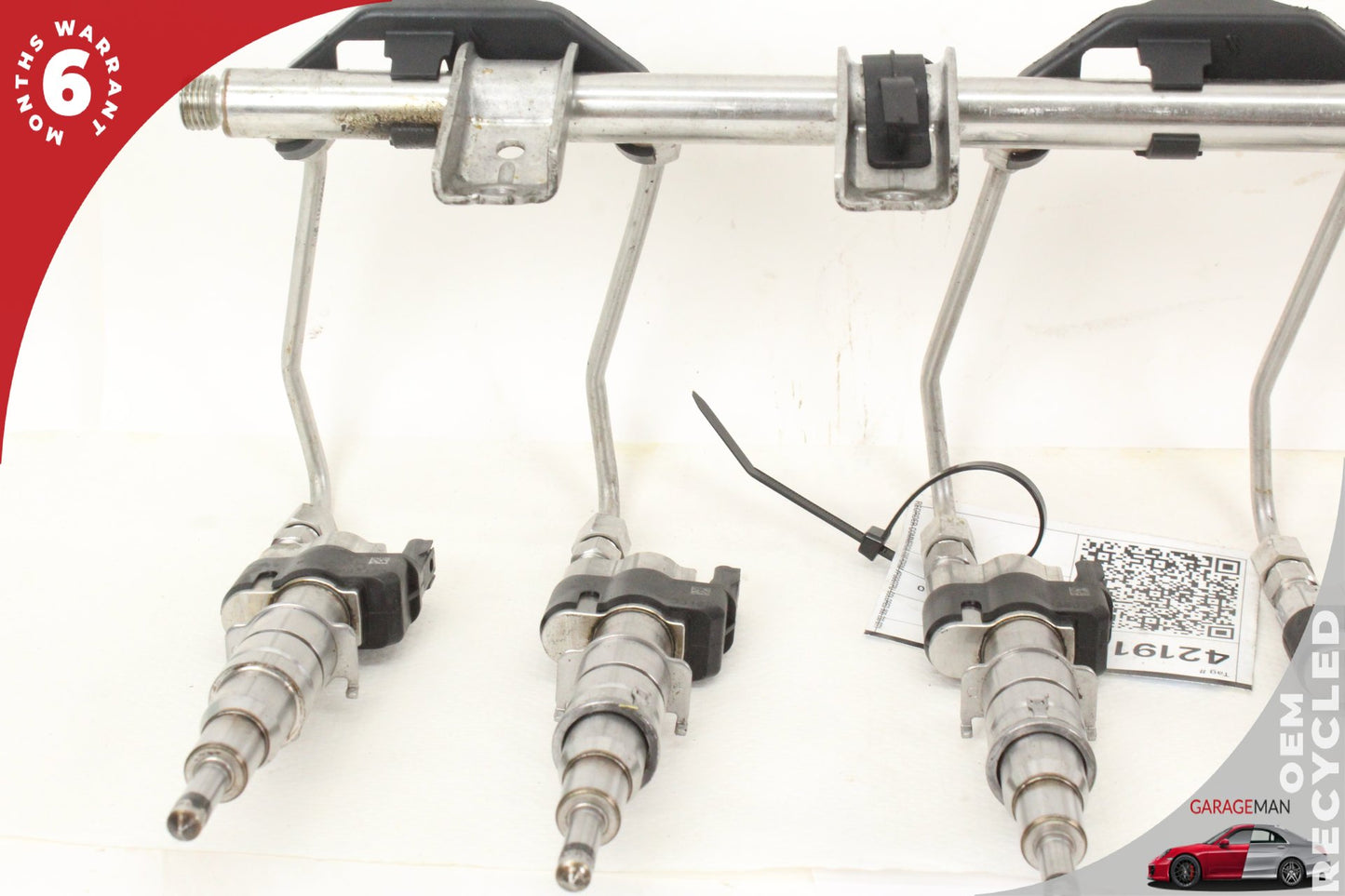 2007-2013 BMW 335is 135i 535i 3.0L Engine Fuel Rail w/ Injectors 7585261 OEM