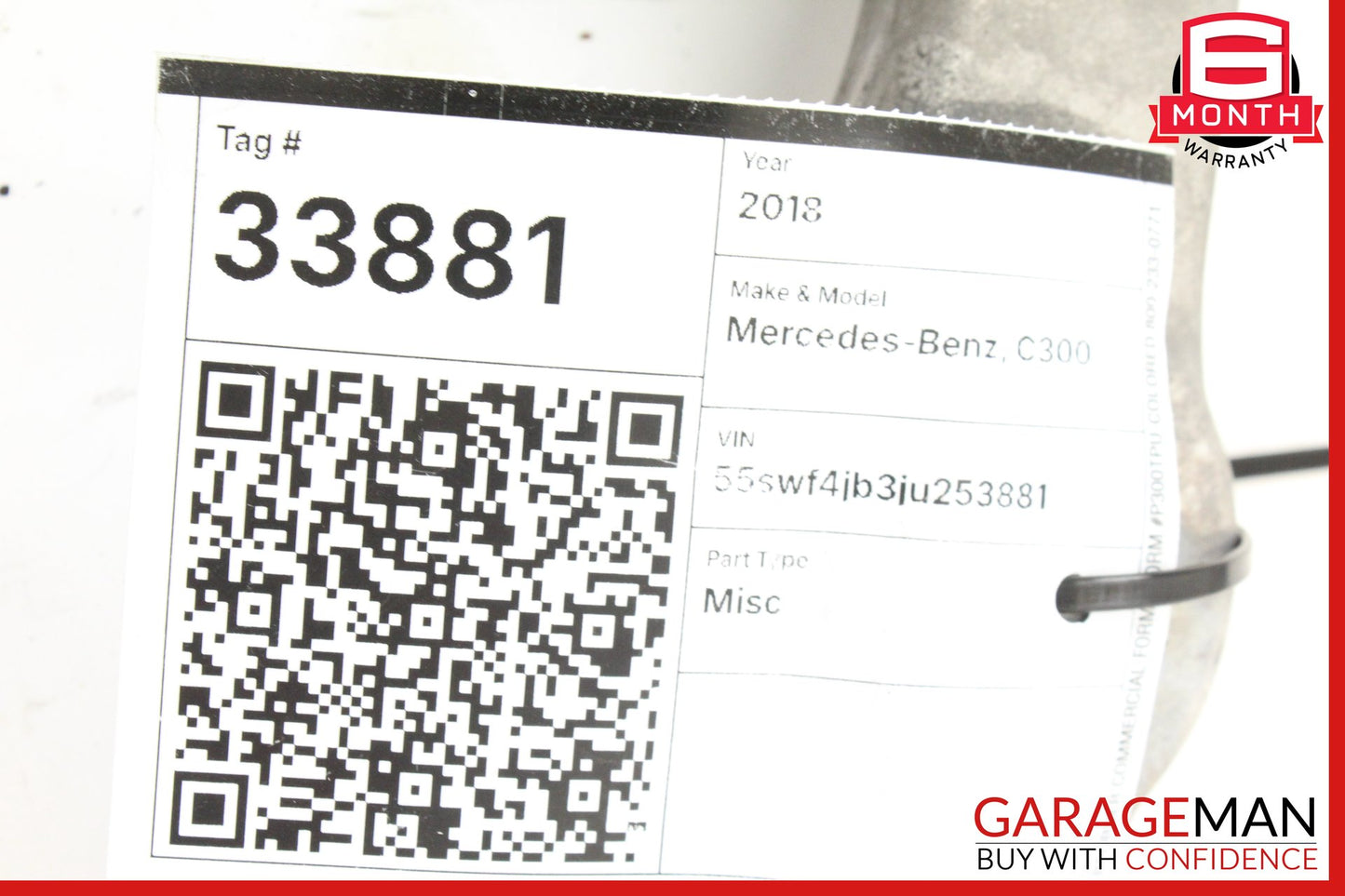 2015-2020 Mercedes W205 C300 Front Right Side Wishbone Lower Control Arm OEM
