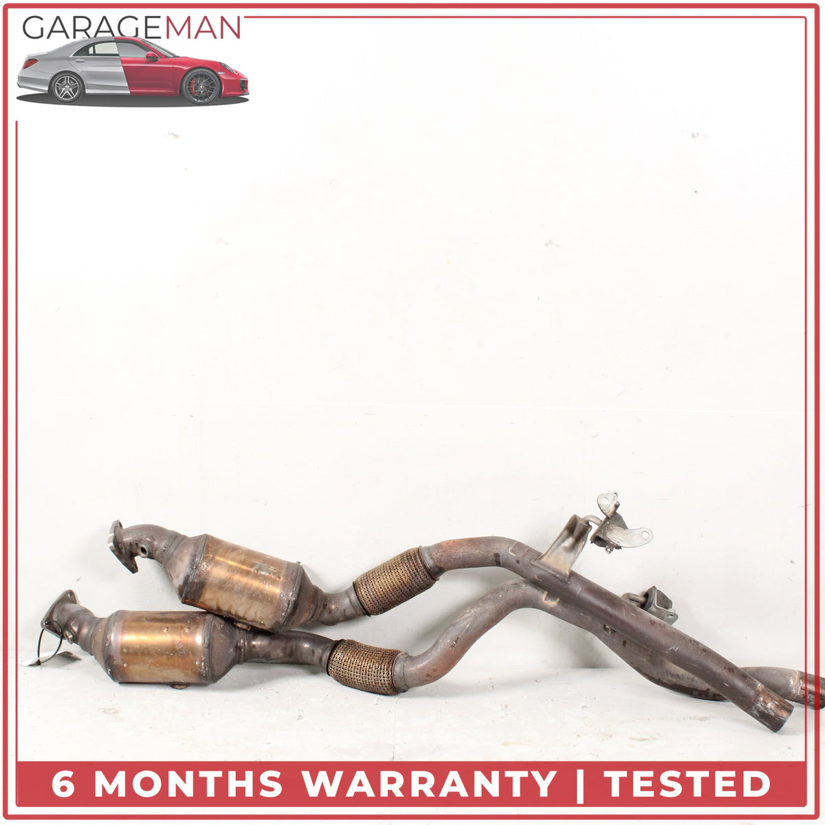 2011-2018 Porsche Cayenne 958 3.6L VR6 Left & Right Side Exhaust Downpipe OEM