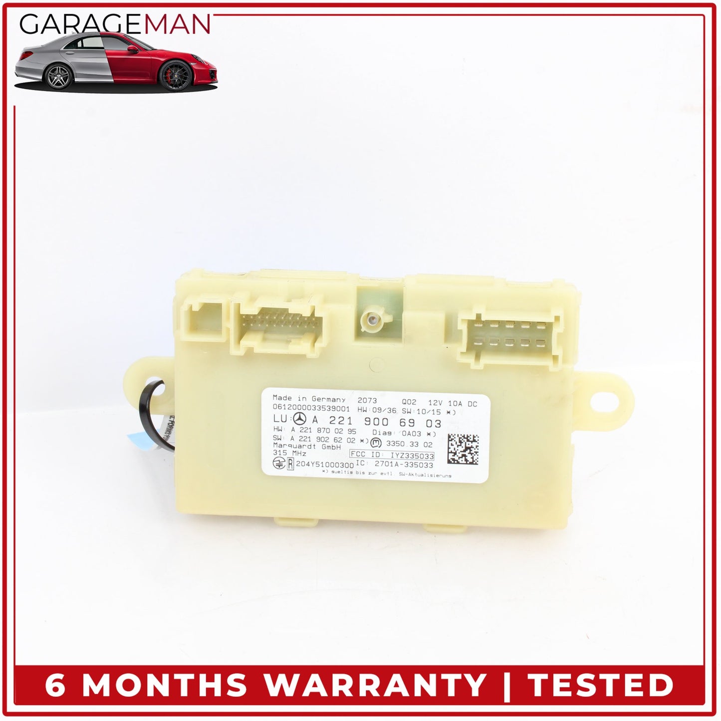 2007-2014 Mercedes-Benz CL550 W216 Coupe Keyless Go Entry Control Module 2219006903 OEM