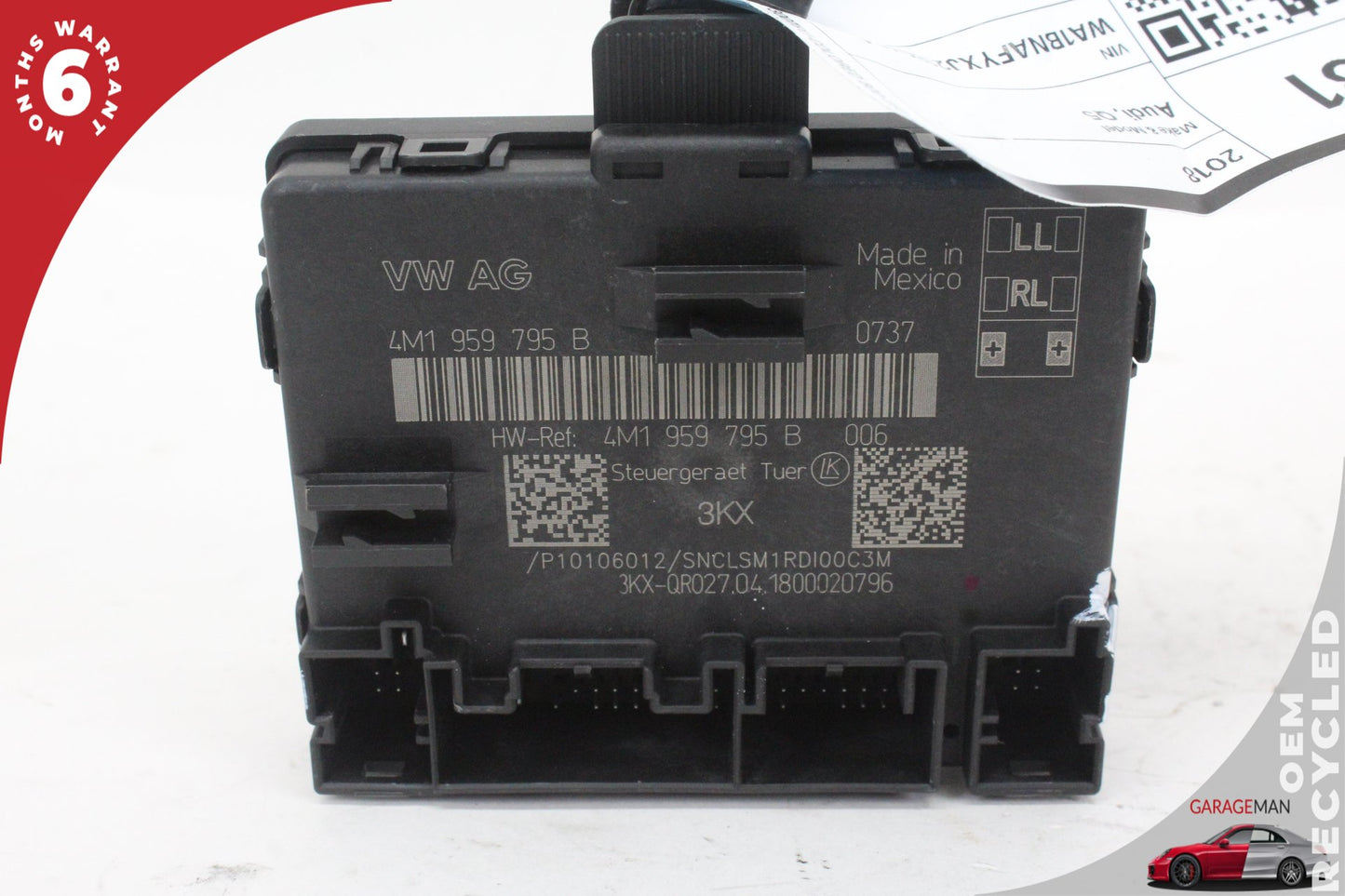2018 Audi Q5 Rear Left/Right Door Control Module 4M1959795B Genuine OEM