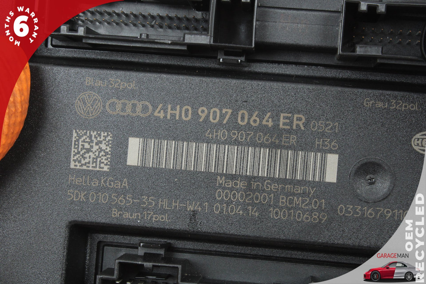 2012-2018 Audi A6 A7 A8 BCM Body Comfort Control Module Unit 4H0907064ER OEM