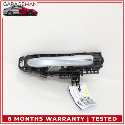 2015-2020 Mercedes W205 C300 Rear Left Side Exterior Door Handle Silver OEM