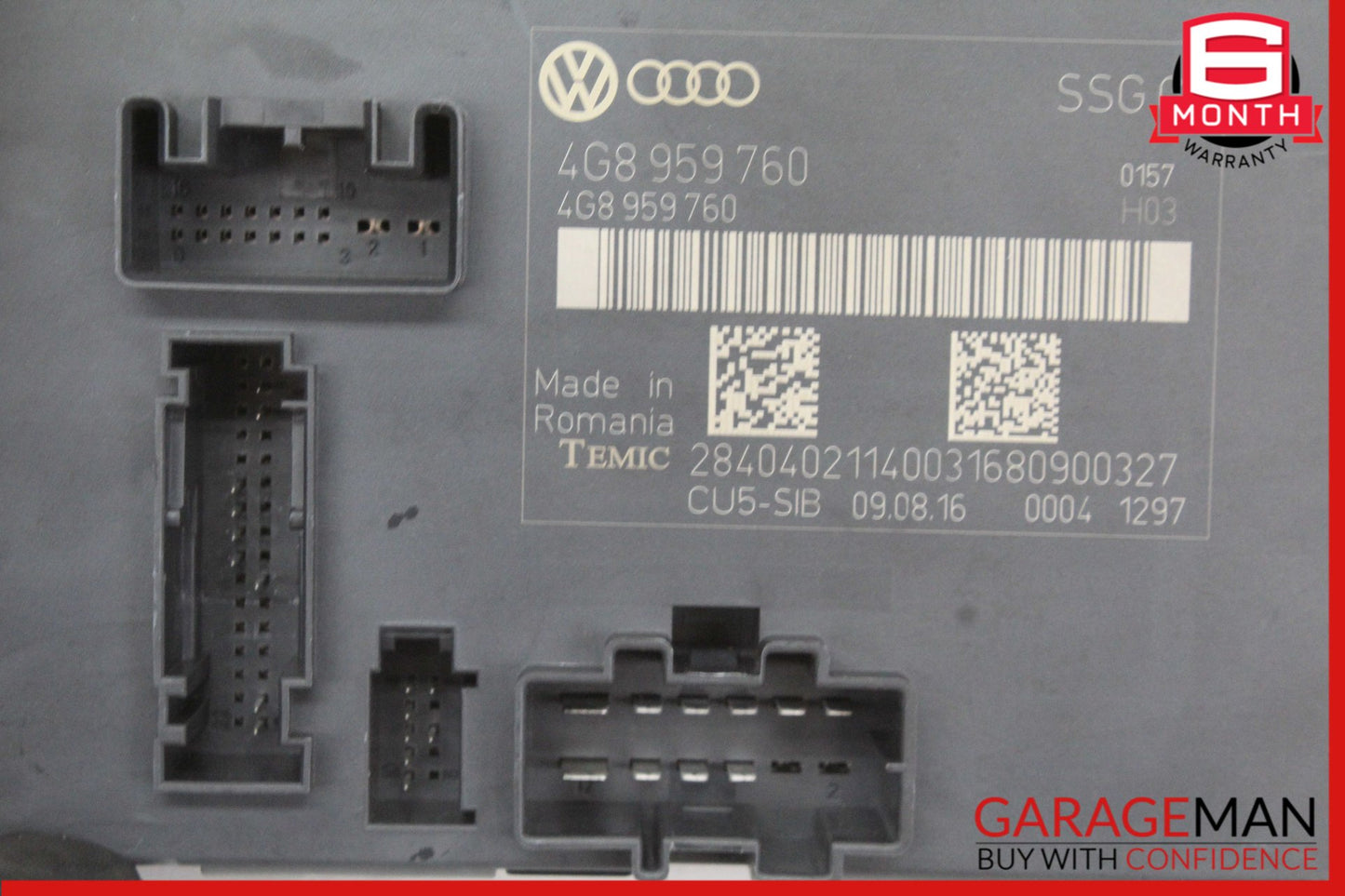 2012-2018 Audi A6 A7 Front Left Driver Side Seat Control Module 4G8959760 OEM