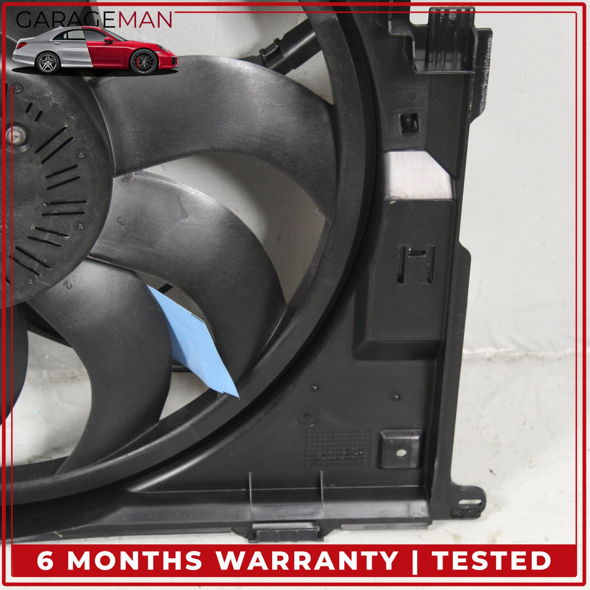 2012-2018 BMW 320i xDrive Engine Motor Cooling Radiator Fan Assembly 7608407 OEM