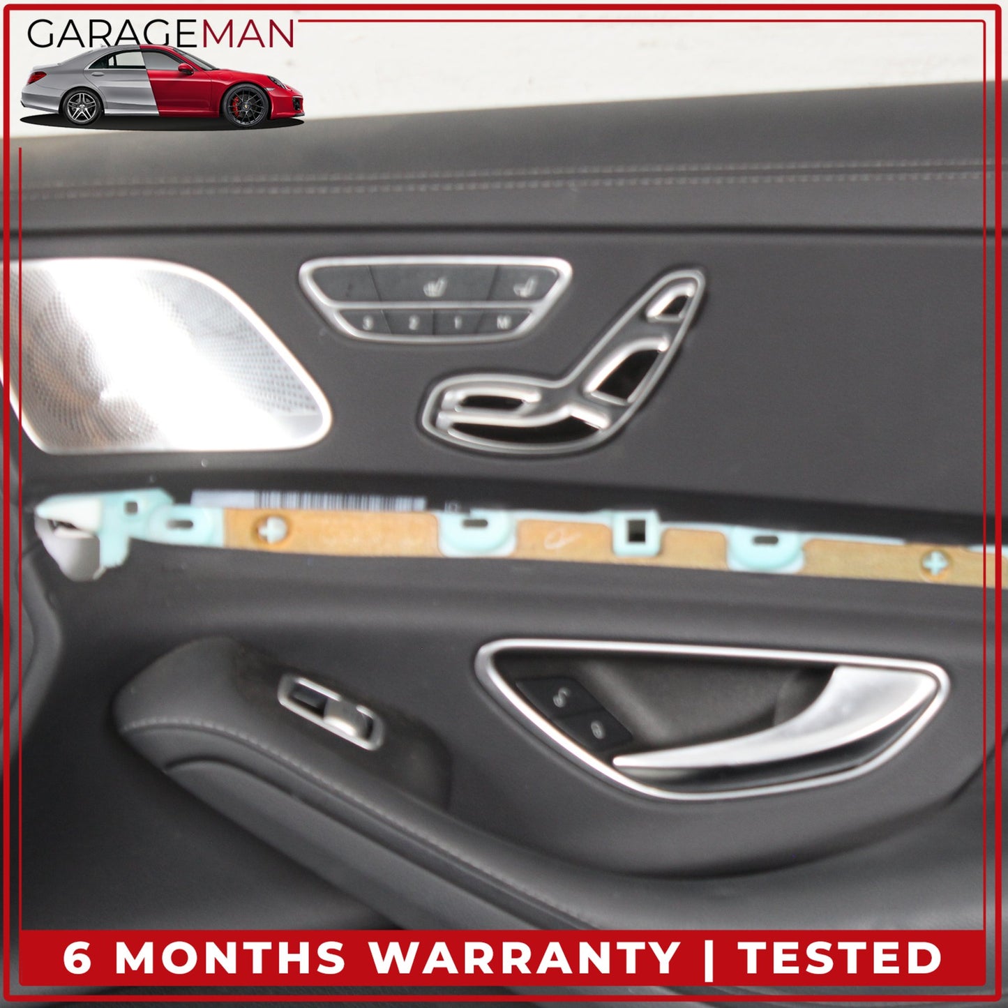 2014-2017 Mercedes W222 S550e Front Right Interior Door Trim Panel Black OEM