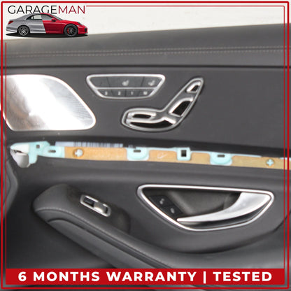 2014-2017 Mercedes W222 S550e Front Right Interior Door Trim Panel Black OEM
