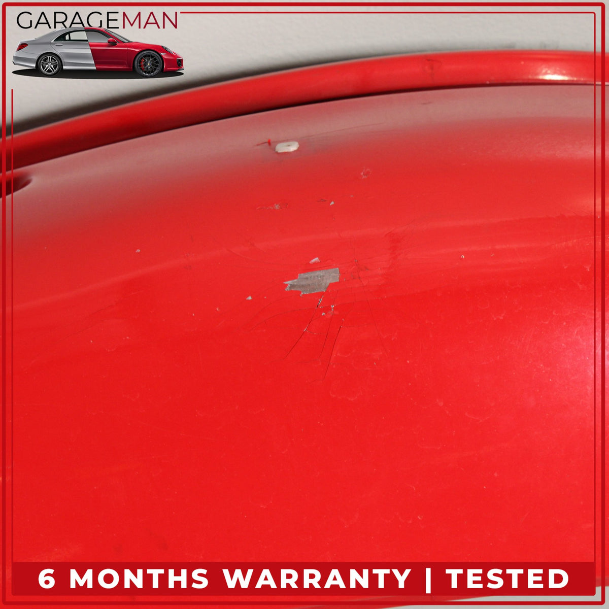1999-2001 Porsche 911 996 Convertible Front Bumper Cover Red 99650511102 OEM