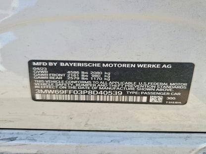 Parting Out- 2023 BMW 330i- 170
