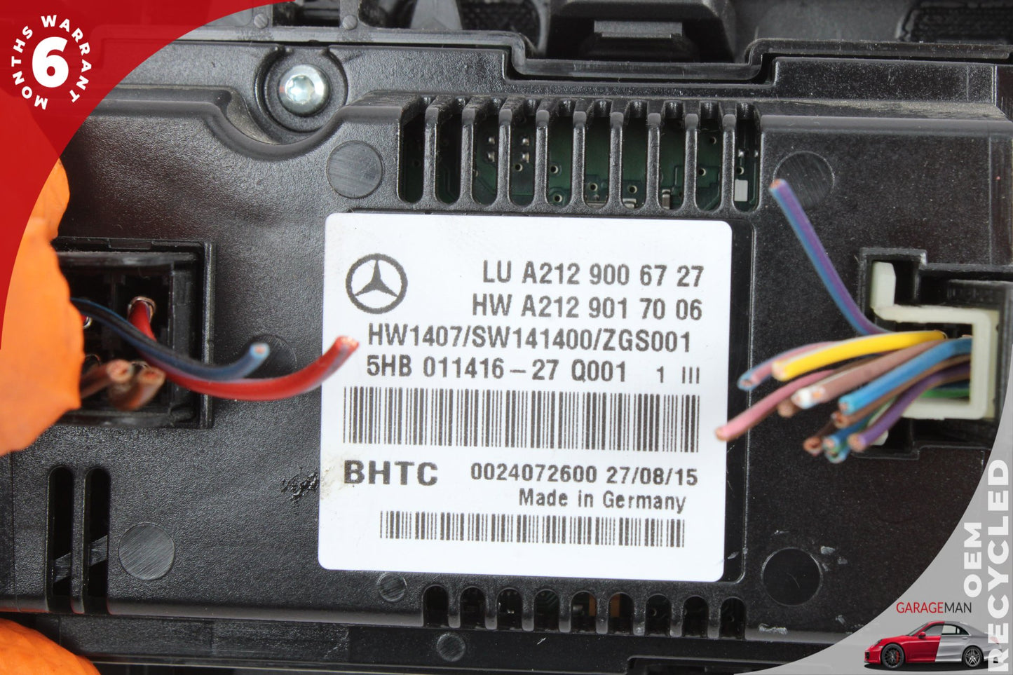 2010-2017 Mercedes-Benz E400 W207 Coupe AC Temperature Climate Control Panel 2129006727 Genuine