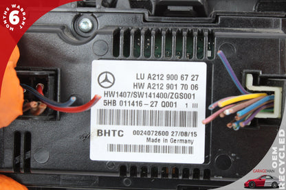 2010-2017 Mercedes-Benz E400 W207 Coupe AC Temperature Climate Control Panel 2129006727 Genuine