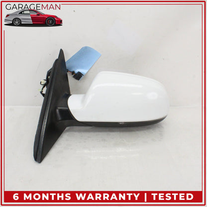 2009-2016 Audi A4 Front Left Driver Side Door Rear View Mirror White OEM