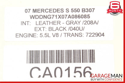 07-09 Mercedes W221 S550 S450 CL550 Center Console Multi Function Switch Control
