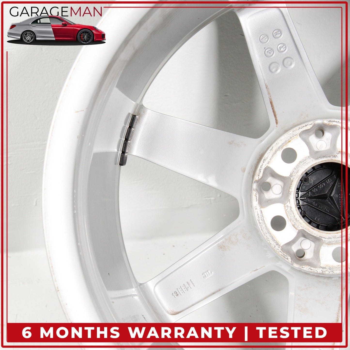 2012-2015 Mercedes W204 C250 Rear 7 Spoke Wheel Rim 8.5JX18H2ET54 2044019902 OEM