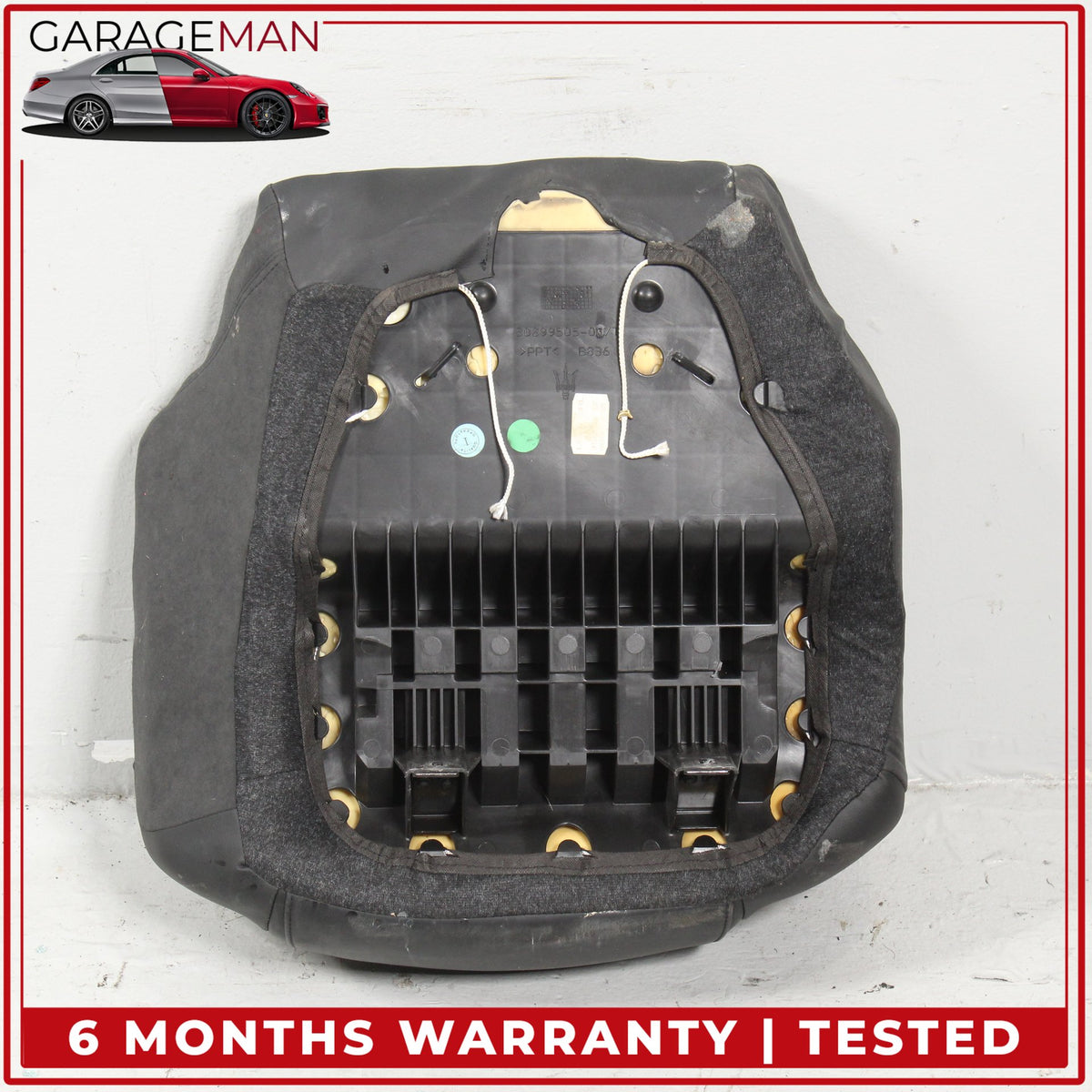 2013-2019 Maserati GranTurismo Rear Right Bottom Lower Seat Cushion Black OEM