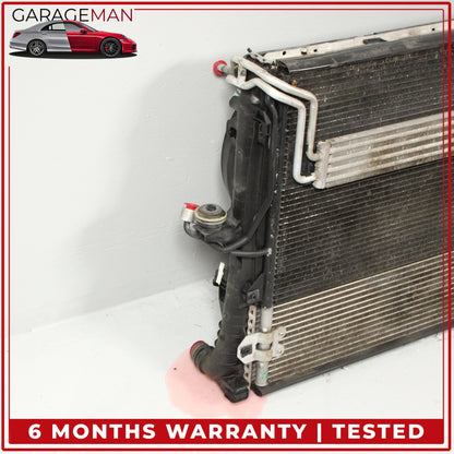 2007-2015 Audi Q7 Engine Cooling Radiator Fan Blade AC Condenser Assembly OEM