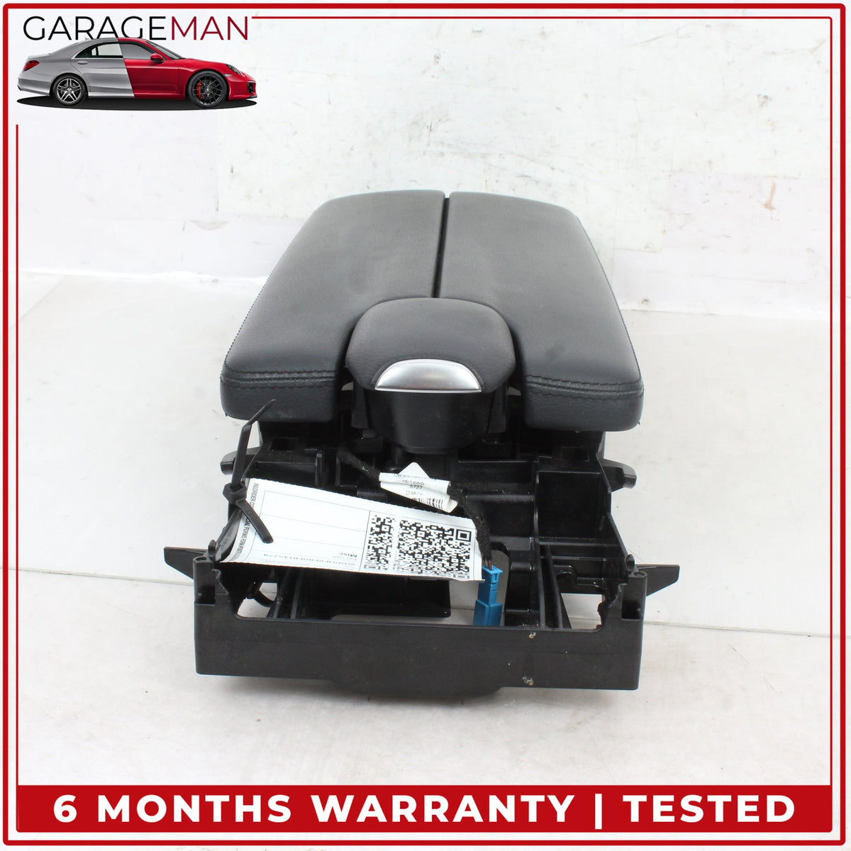 2010-2016 Mercedes W212 E400 Front Center Console Armrest Arm Rest Black OEM