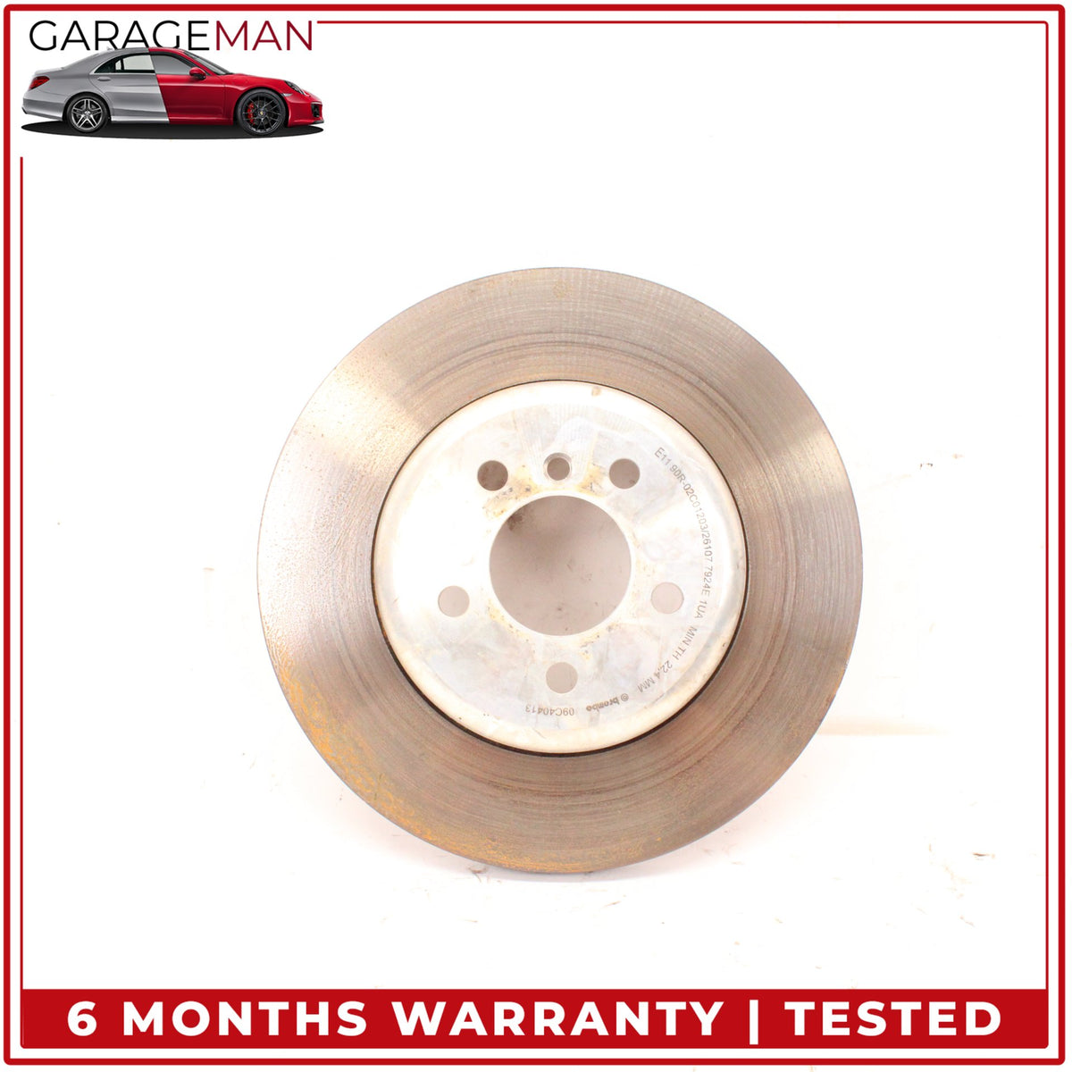2009-2019 BMW 650i 550i Rear Left and Right Side Brake Rotor Disc Set Brembo OEM