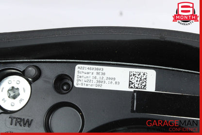 2010-2014 Mercedes-Benz S550 W221 Steering Wheel Wood Trim Black 2219063800 OEM