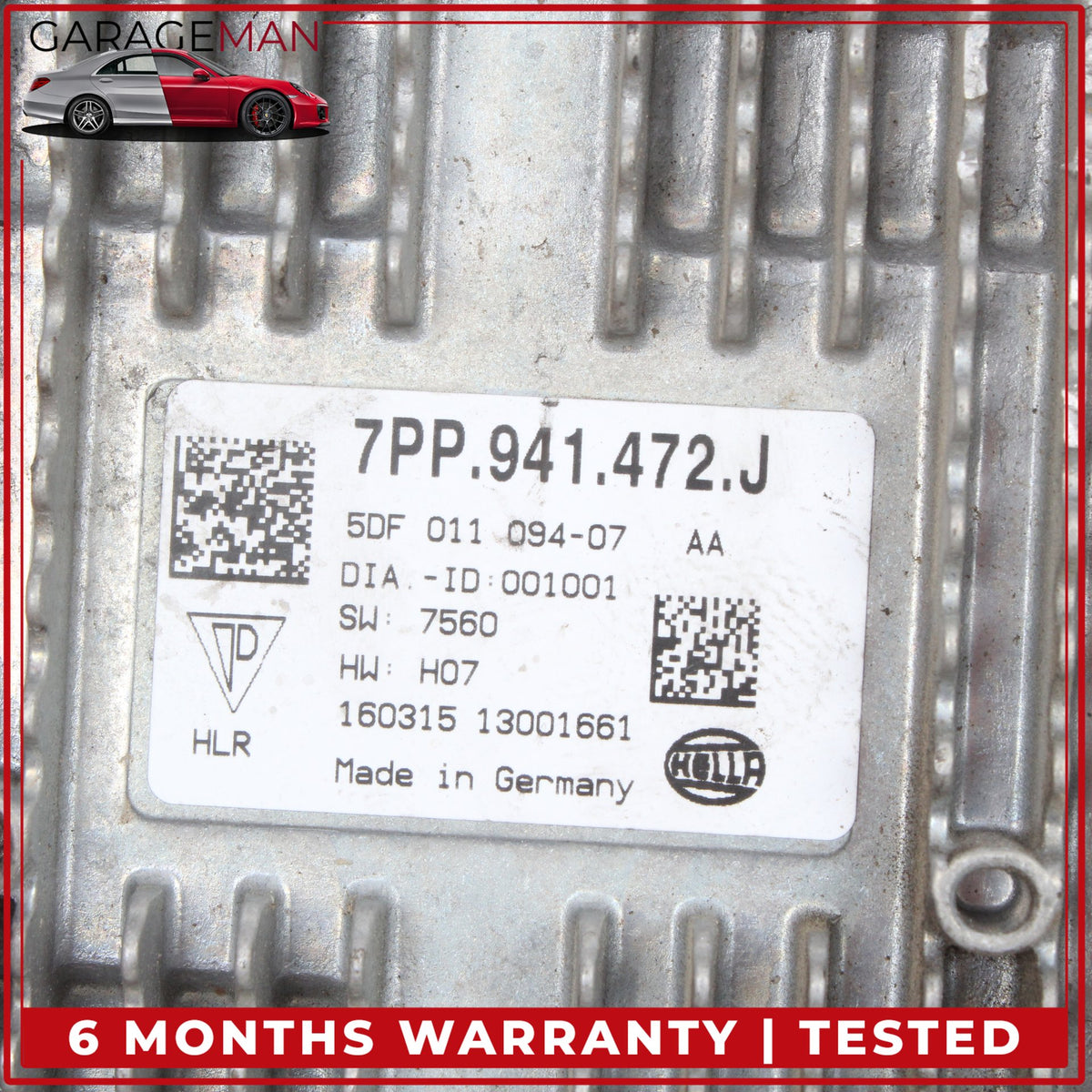 2014-2023 Audi TTS 8S Headlight Headlamp Ballast Control Module 7PP941472J OEM