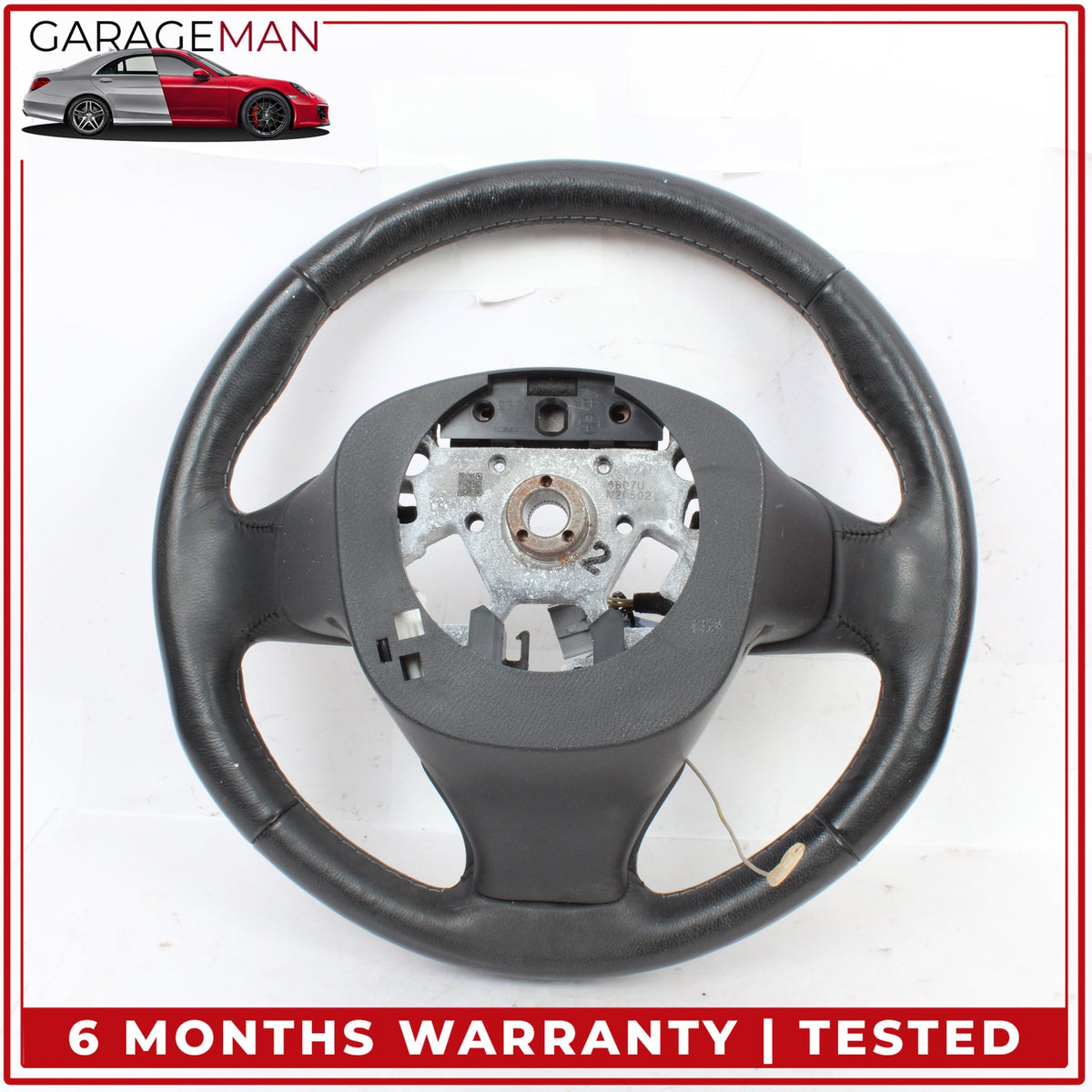 2014-2017 Infiniti Q50 V37 Front Left Heated Steering Wheel Leather Black OEM