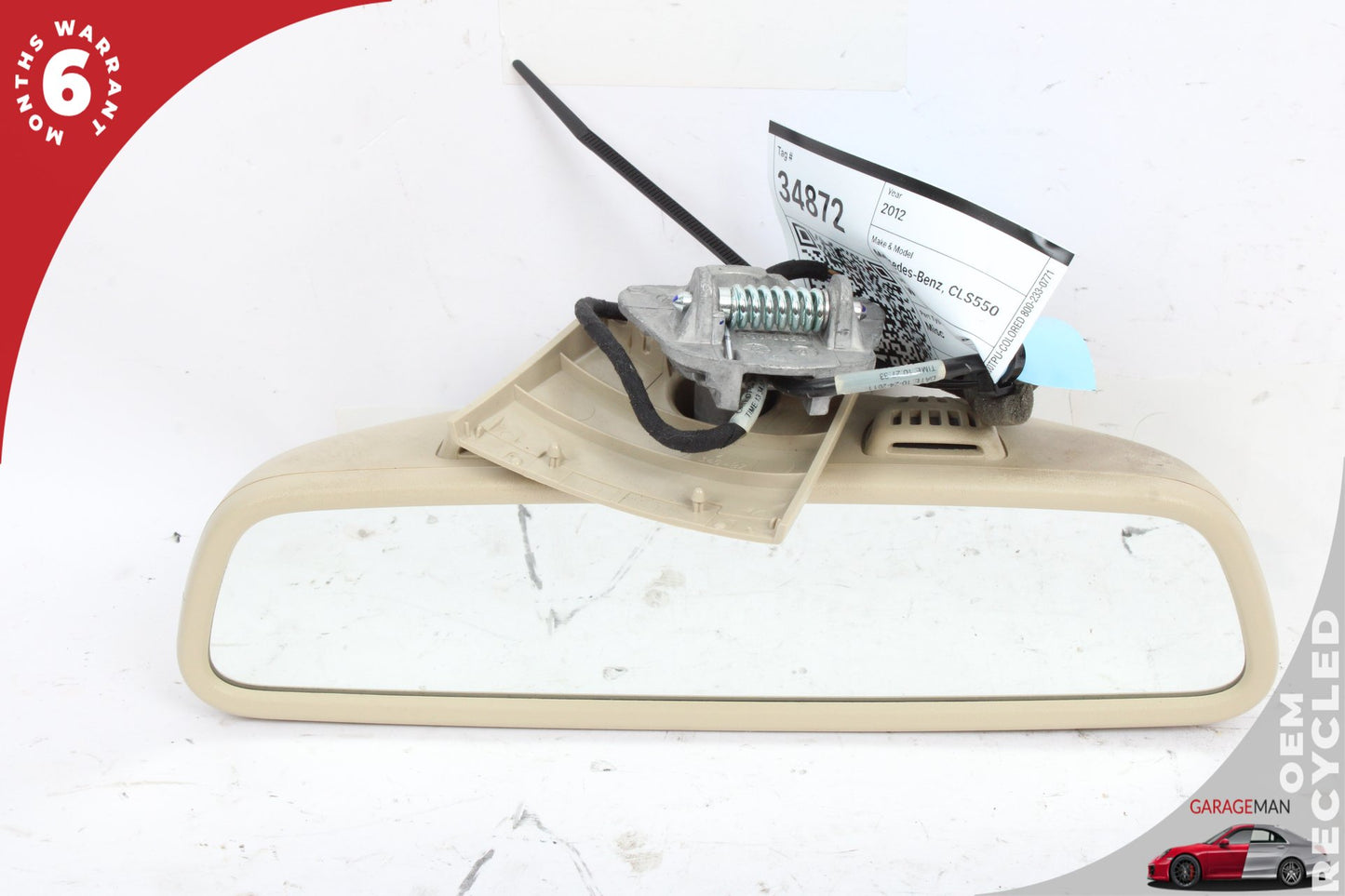 2010-2016 Mercedes W218 CLS550 Front Interior Rear View Mirror 2048104217 OEM