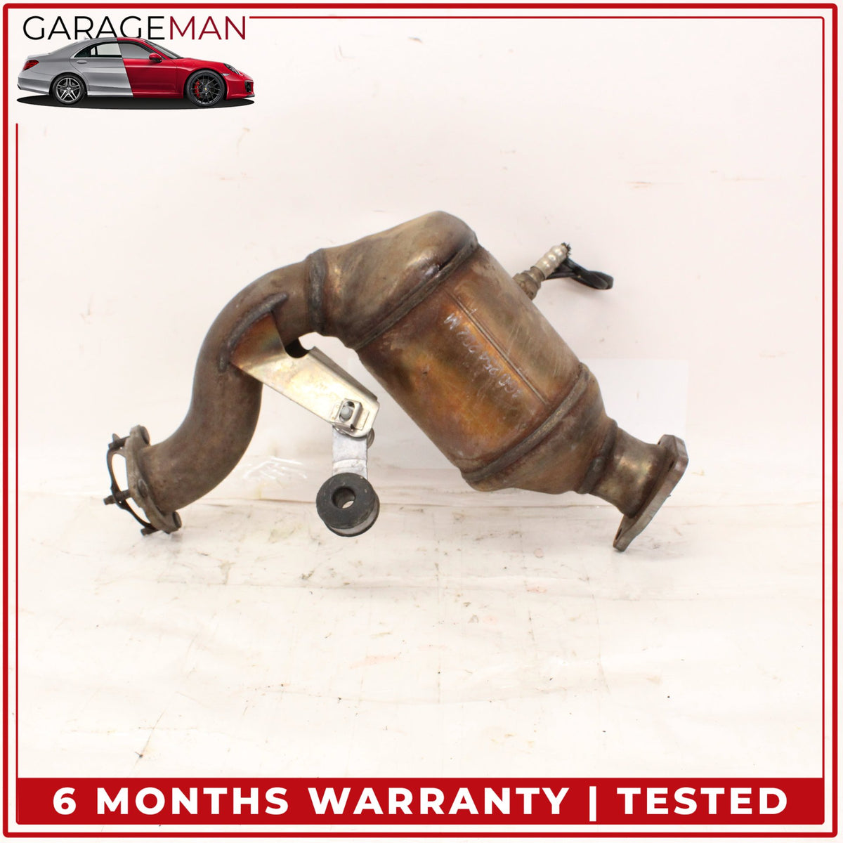 2012-2015 Audi A6 A7 3.0L V6 Engine Left Side Exhaust Downpipe 4G0254202M OEM
