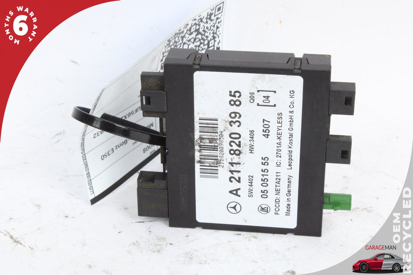 03-11 Mercedes E350 W211 Keyless Go Entry Control Module 2118203985 OEM