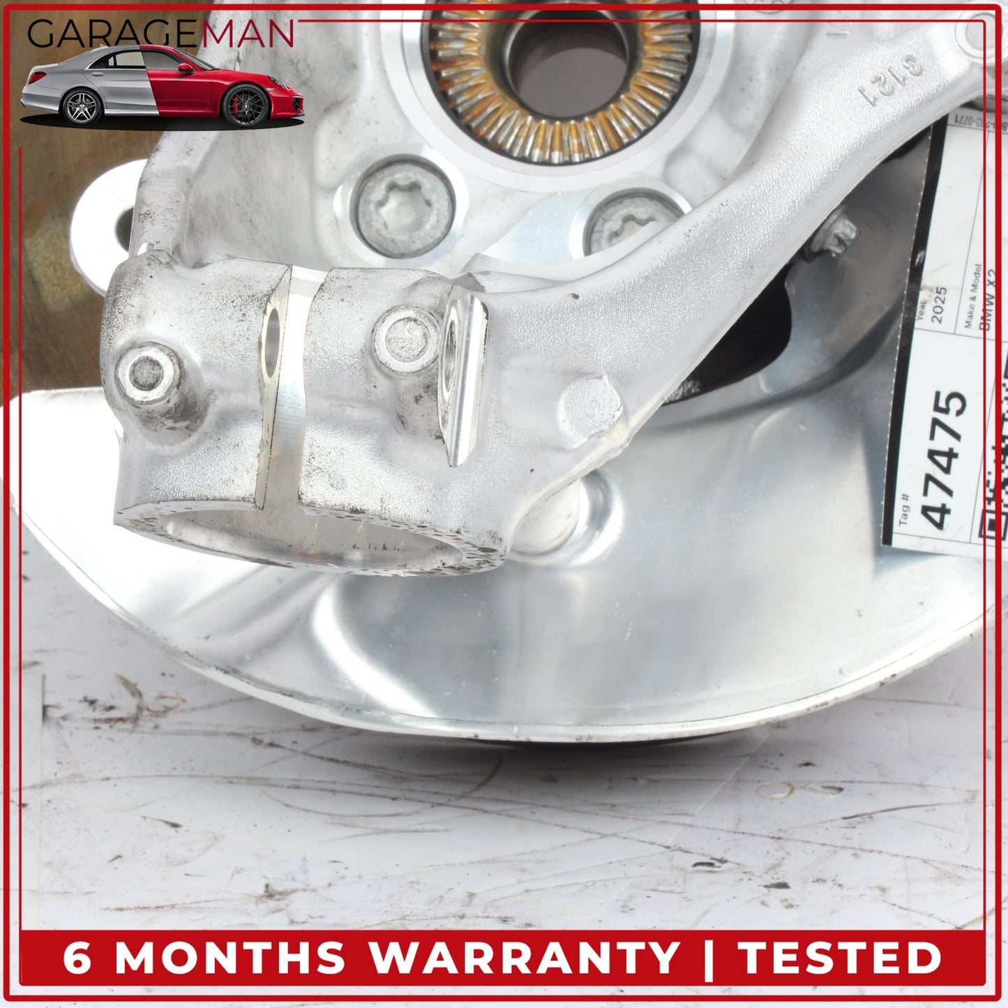 2023-2025 BMW X2 U10 AWD 2.0L Front Left Side Spindle Knuckle 6890179 OEM