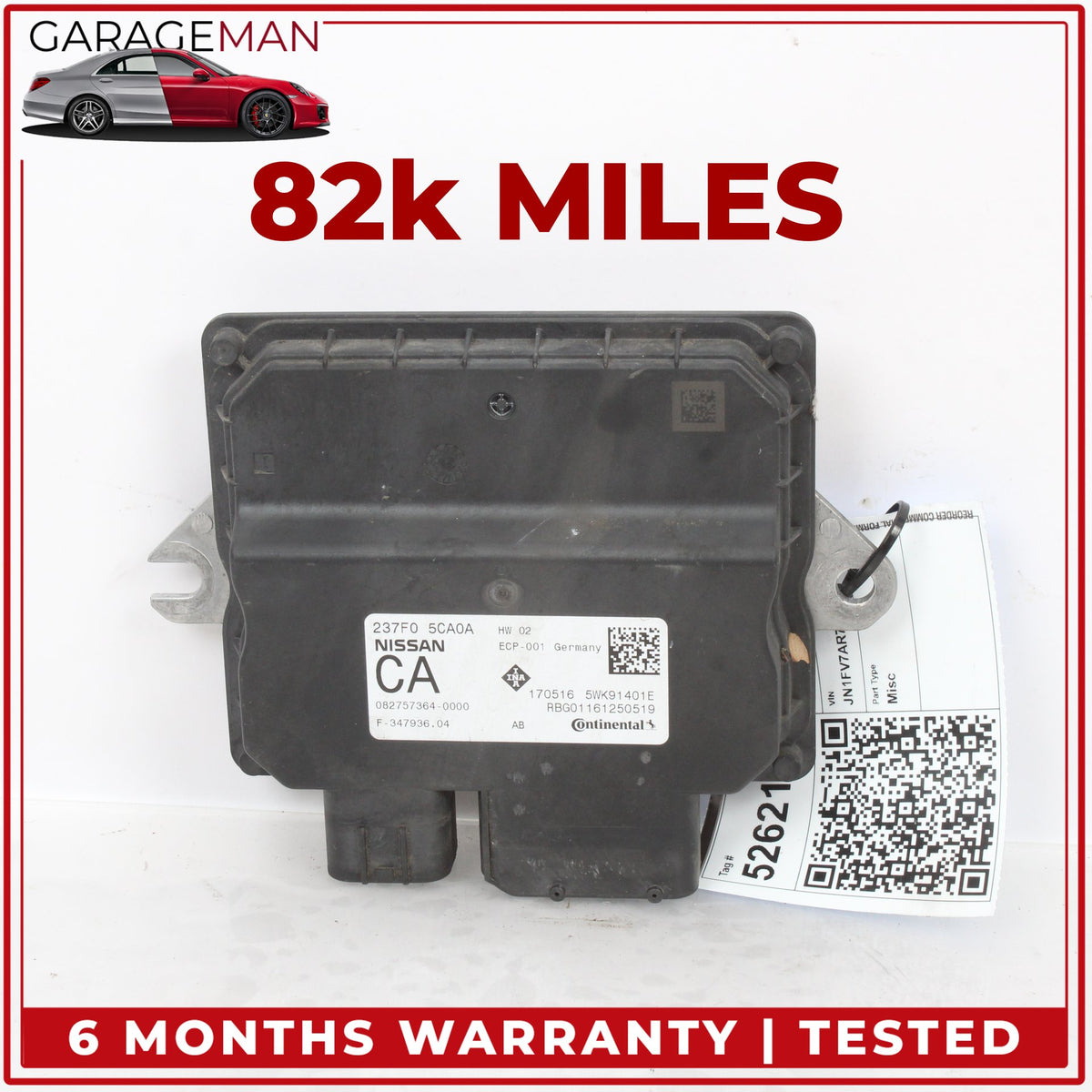 2016-2018 Infiniti Q50 Q60 VTC Variable Timing Control Module 237F05CA0A OEM