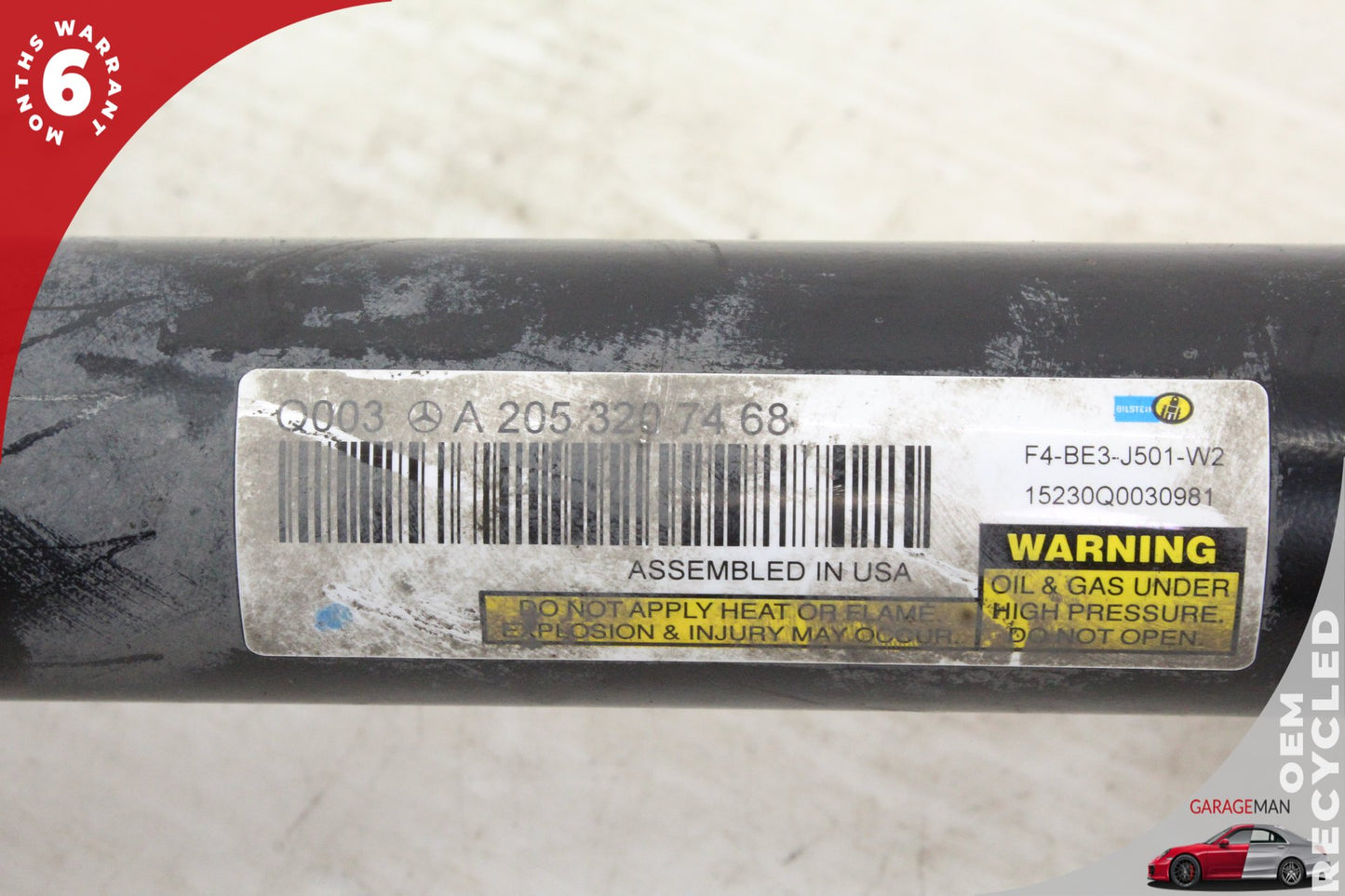 2015-2020 Mercedes-Benz C300 W205 RWD Rear Left & Right Shock Struts 2053207468