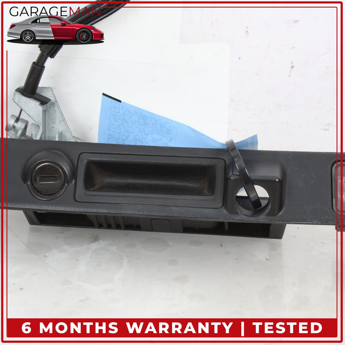 2011-2018 Audi A8 S8 Rear Trunk Lid License Plate Panel w/ Lock Cylinder OEM