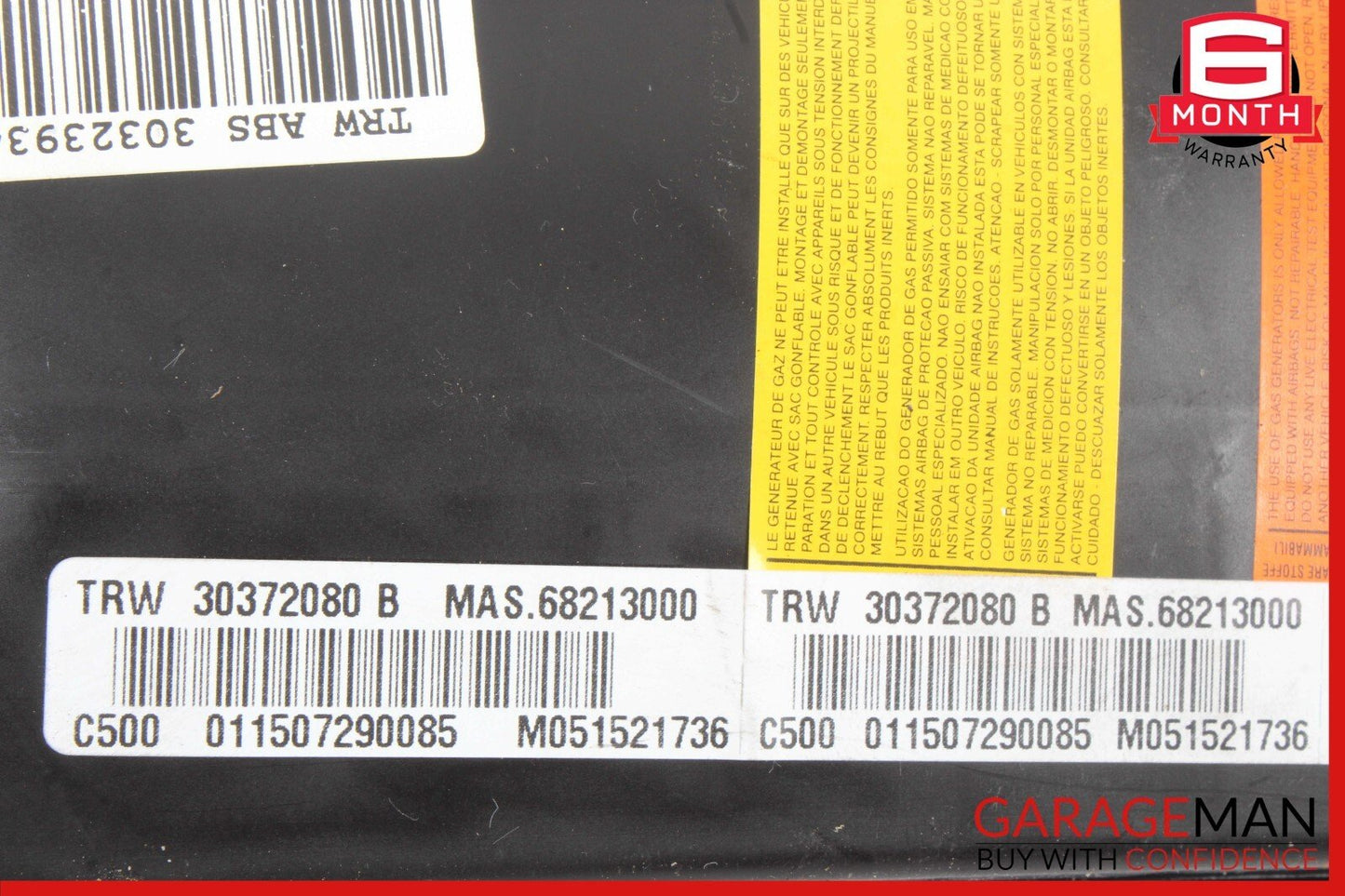 03-13 Maserati Quattroporte S M139 Front Right Side Seat Airbag SRS OEM
