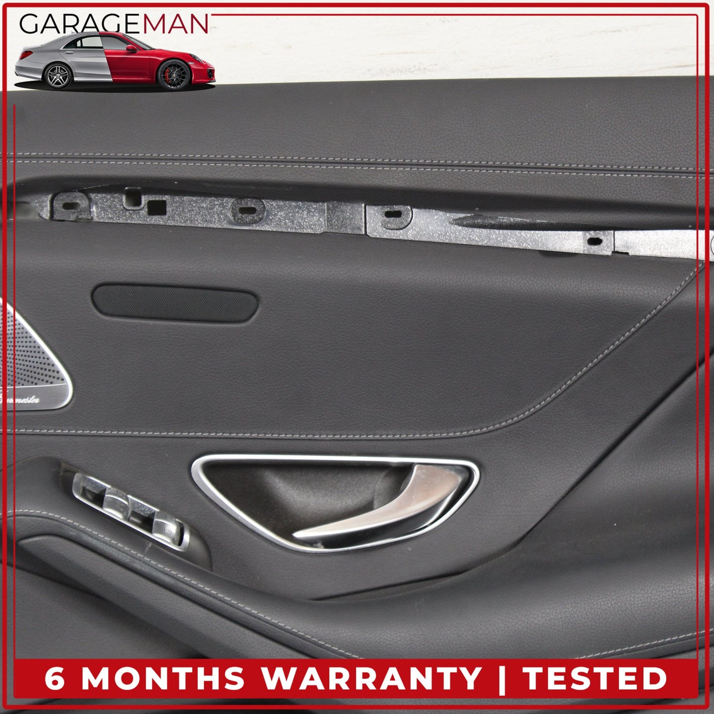 2014-2017 Mercedes W222 S550e Rear Right Side Interior Door Trim Panel Black OEM