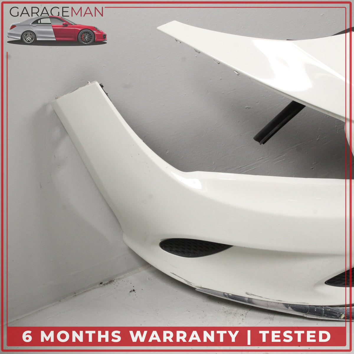 2017-2019 Mercedes C117 CLA250 Sedan Front Bumper Cover Calcite White OEM