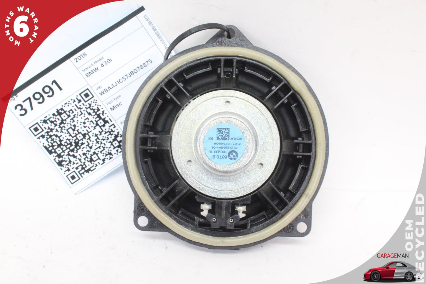 2012-2018 BMW 430i F36 Sedan Front or Rear Door Speaker Set of 2 65139264944