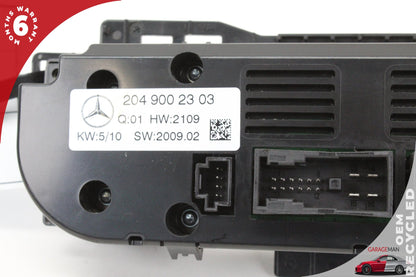 2008-2011 Mercedes W204 C300 AC Temperature Climate Control Switch Panel OEM