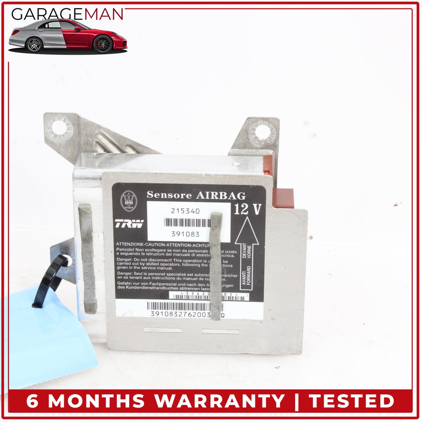 2008-2014 Maserati GranTurismo M145 Air Bag Airbag SRS Sensor Module 215340 OEM