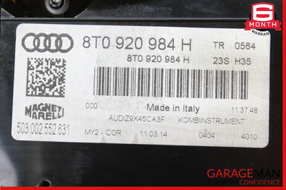 2013-2015 Audi RS5 8T Convertible Speedometer 8T0920984H