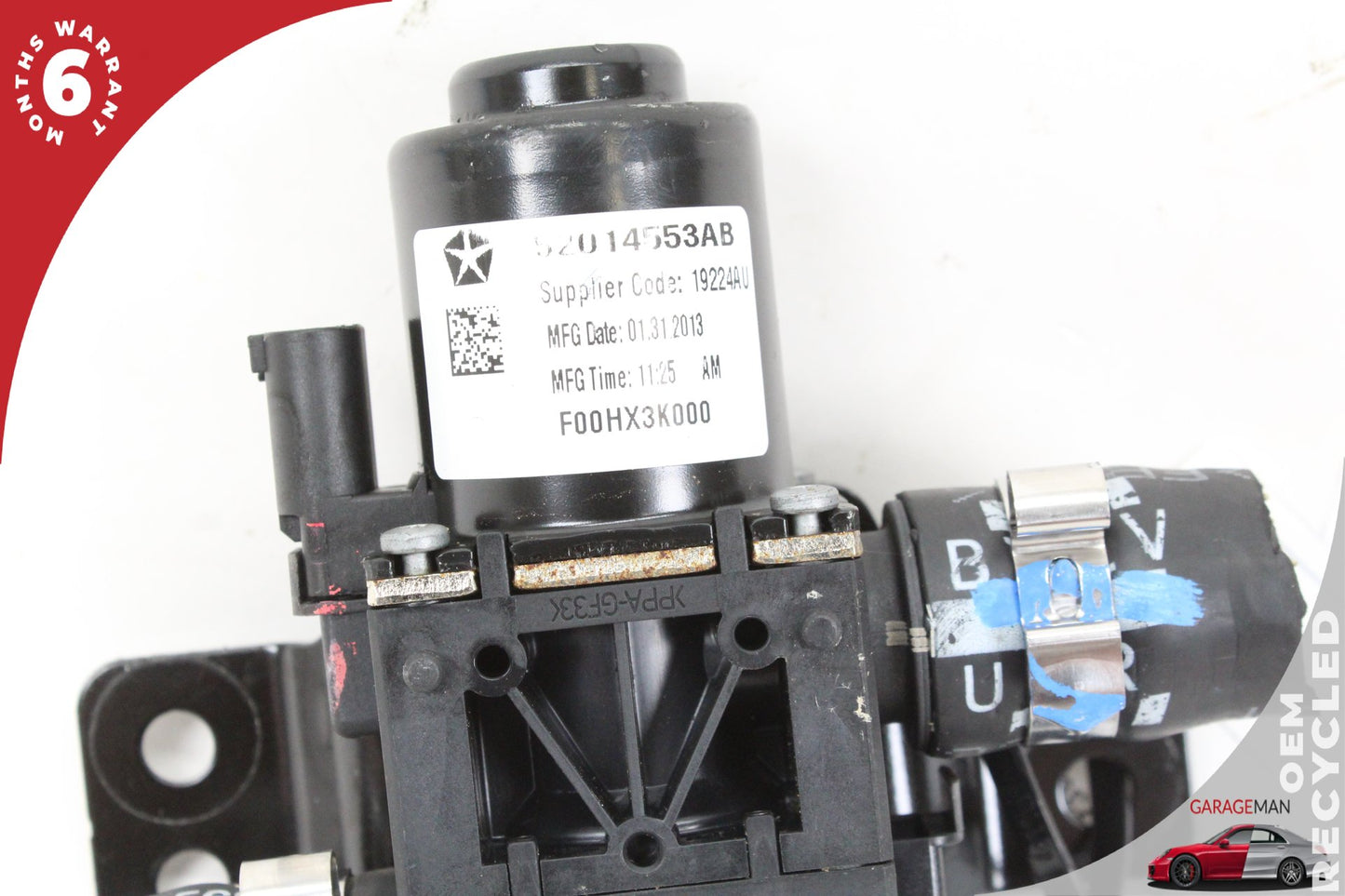 2012-2015 Fiat 500e 3-Way Coolant Water Pump Valve 52014555AB OEM
