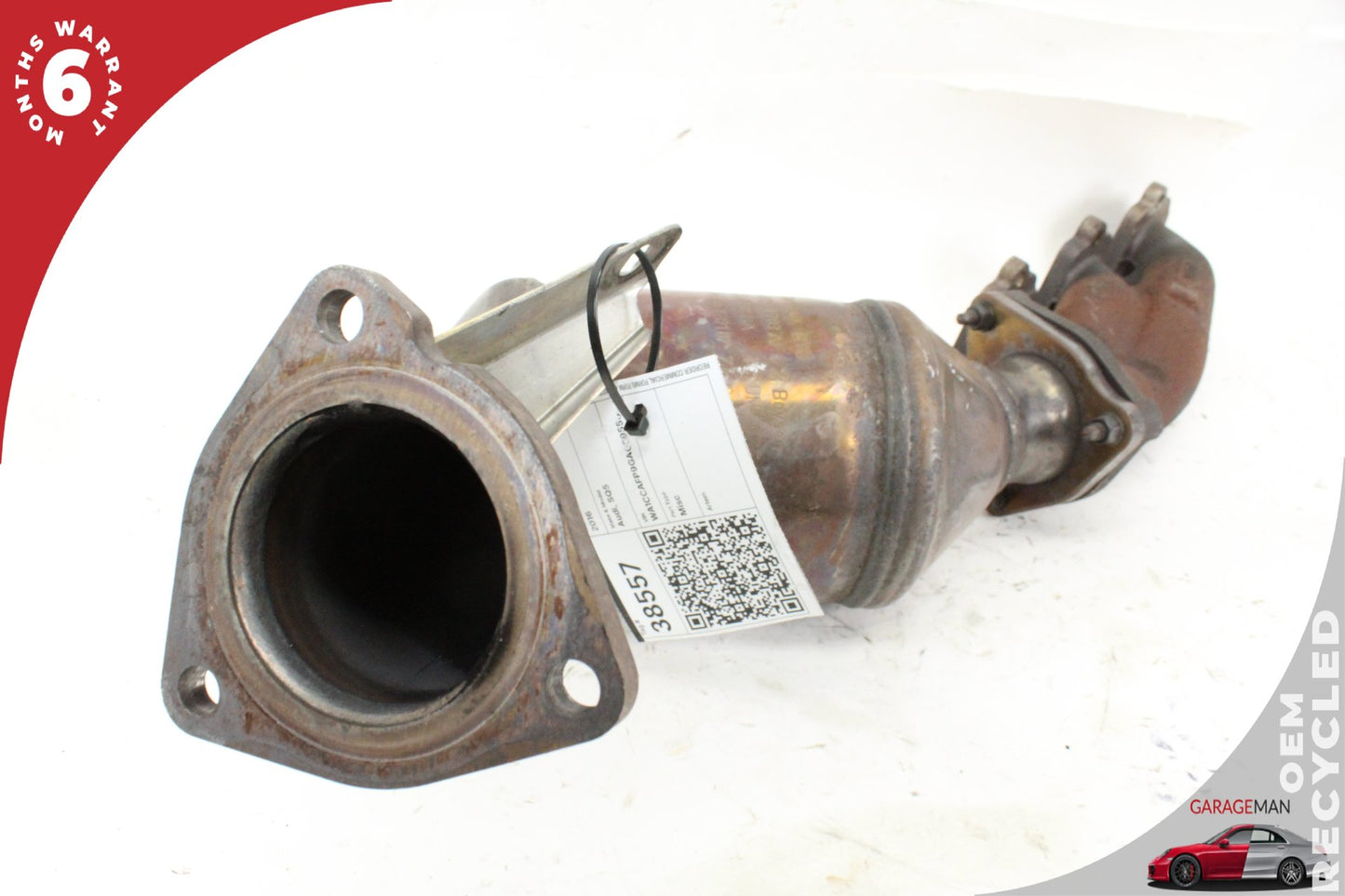 2014-2017 Audi SQ5 8R SUV Front Left Exhaust System Pipe Tube w/ Manifold 4G0131703AF