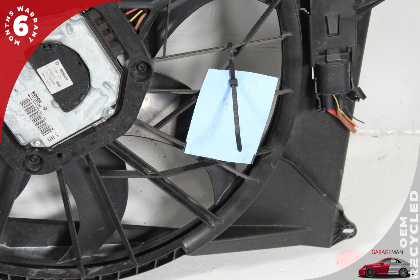 2003-2008 Mercedes-Benz SL500 R230 Convertible Engine Radiator Cooling Fan Motor Assembly 3137229007