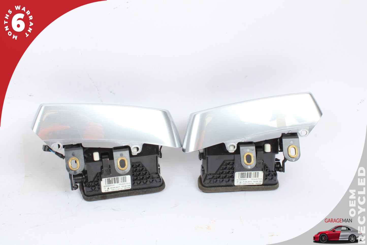 2011-2018 Porsche Cayenne 958 Front Dash Center Left &amp; Right AC Air Vent Set OEM