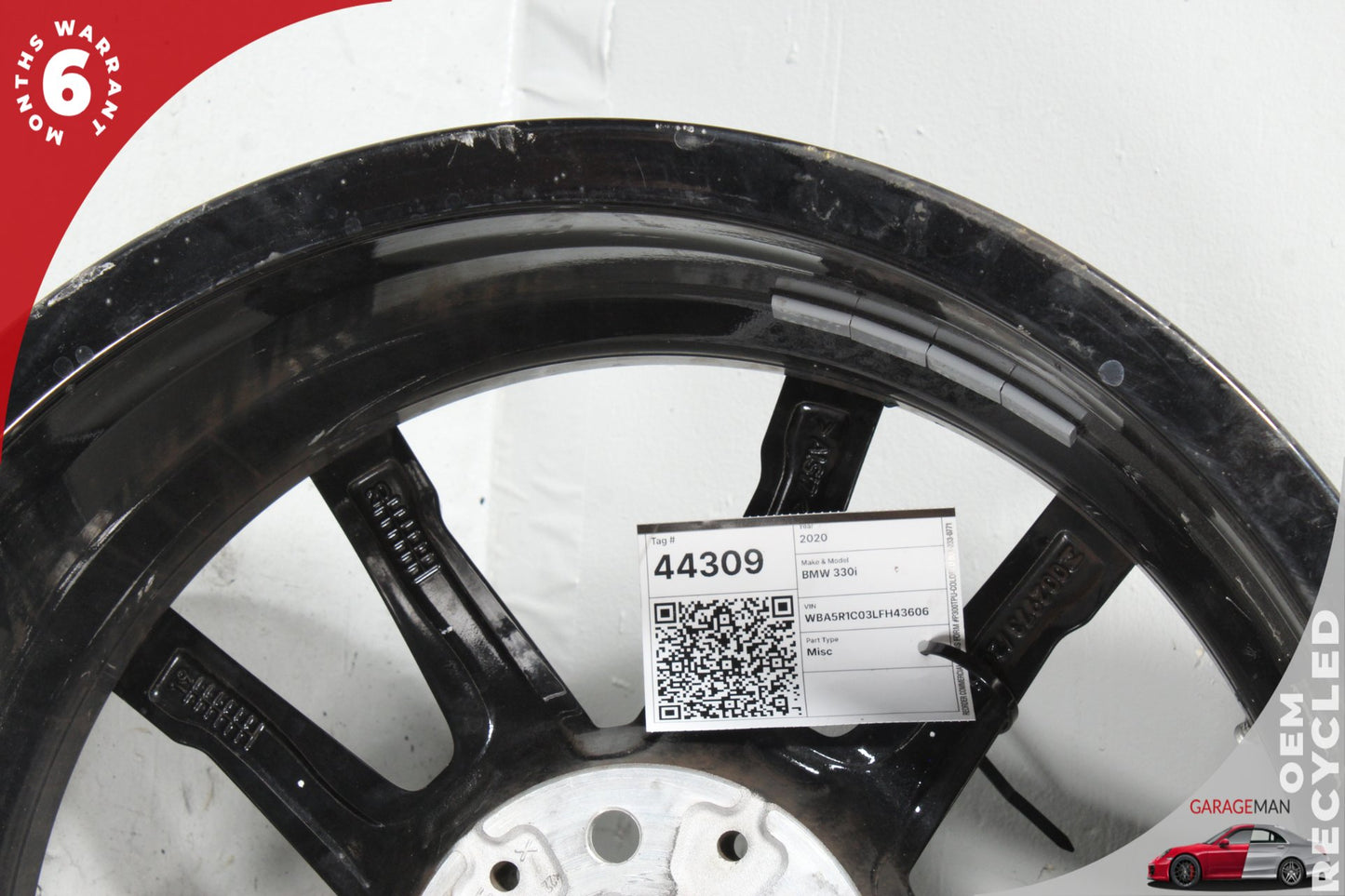 2019-2024 BMW 330i G20 Wheel Rim 18x7.5J ET25 w/ Tire Pressure Sensor 6883522