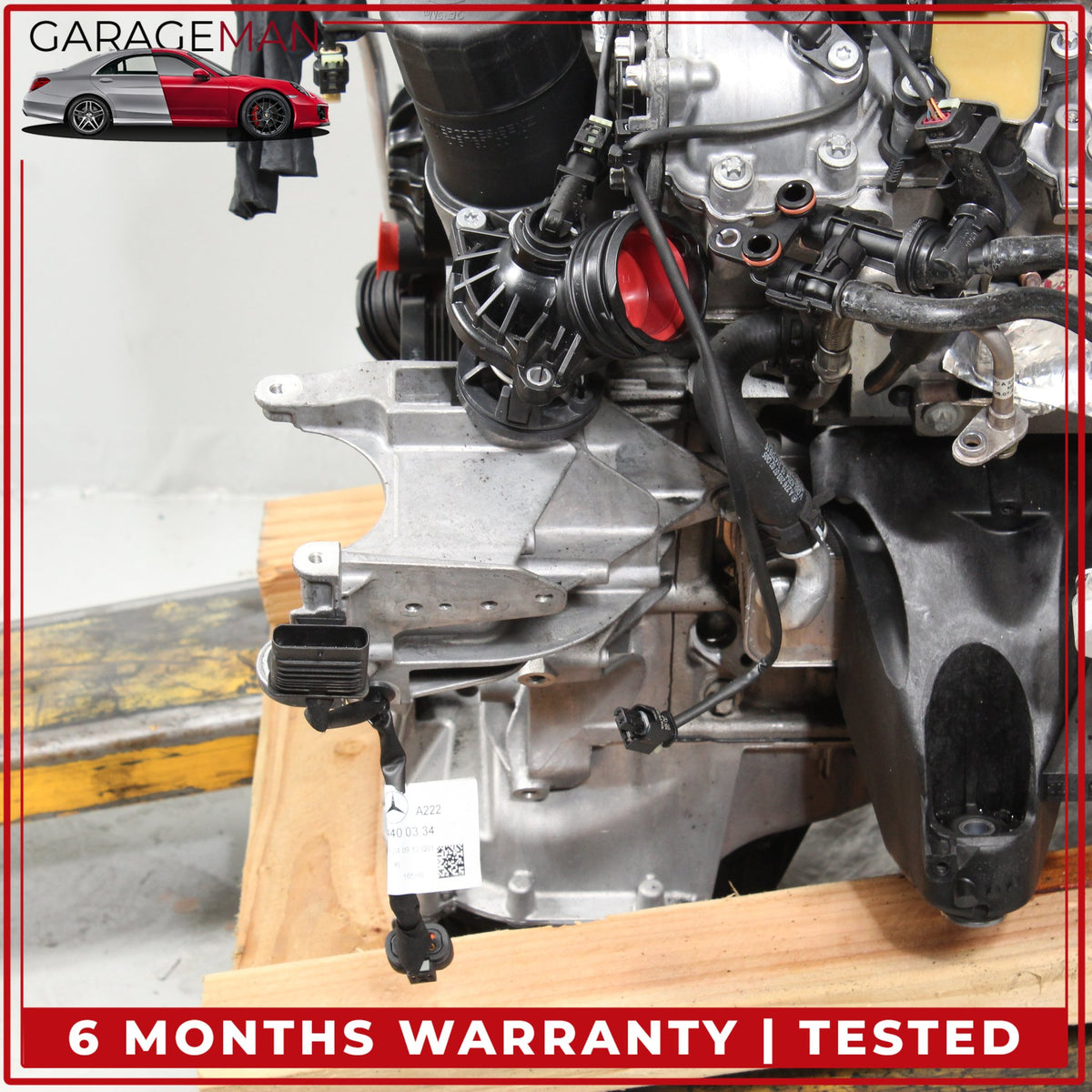2015-2017 Mercedes-Benz S550e W222 RWD 3.0L V6 M276 Engine Motor Assembly 276.824 103k